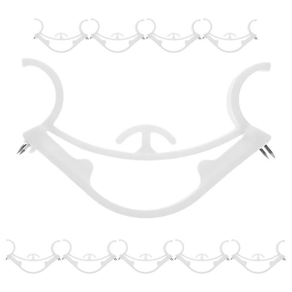 GOOHOCHY Heavy Duty Banner Hooks with Elastic Design for Home Use Plastic Transparent 10pcs