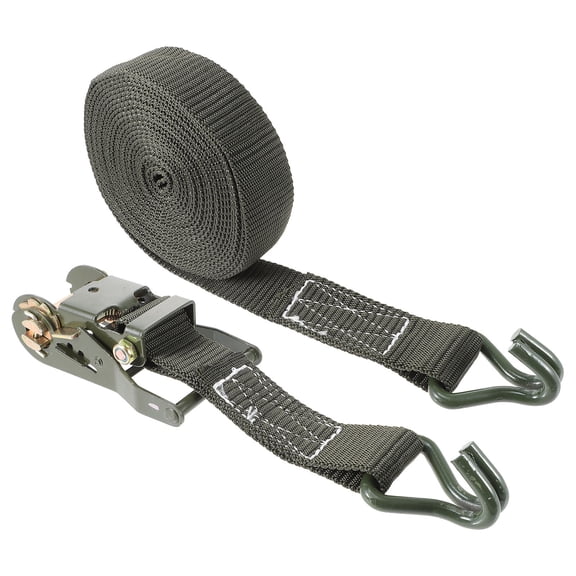 Mobutofu 1Set Ratchet Strap for Trucks Retractable Tie Down with Strong Bearing Capacity