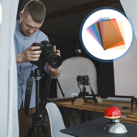 GOOHOCHY Hemoton 1 Set Light Gels Film PVC Light Transmitting Film for Stage