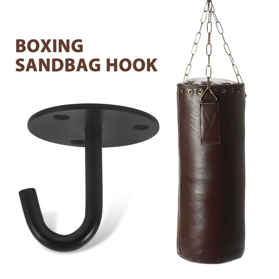 GOOHOCHY Hemoton 4pcs Stainless Steel Ceiling Hooks with Metal Pad and Screws for Hanging Coat Hangers