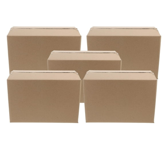 GOOHOCHY Shipping Boxes Cardboard Khaki Storage Holder Design 5Pcs