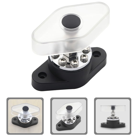 GOOHOCHY High Current Transport Line Terminal Block Strip Terminals Automotive Black