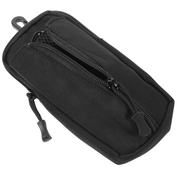 GOOHOCHY Hiking Insulated Fanny Bag Bottle Water Fitness Travel Black