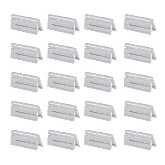 GOOHOCHY Hinge Transparent Plastic for Wooden Boxes Jewelry Gift Shop Home Use 10 Pieces