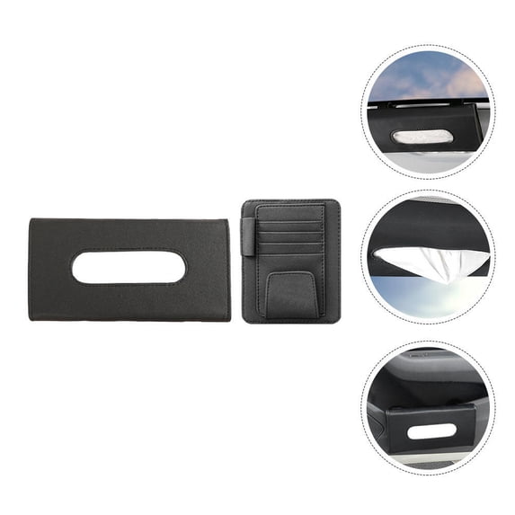 Mobutofu Auto Sun Visor Organizer Sleek Design Driving 1 Set 9.1X4.9in