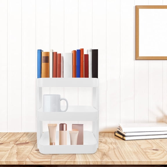 GOOHOCHY Multi-Functional Kitchen Storage Organizer with Pencil Holder, Space-Saving Rack for Office, Student Desk, and Home Use