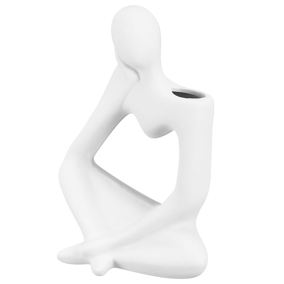 GOOHOCHY  Home Decor Thinker Ceramic Vase Desk Decoration Office