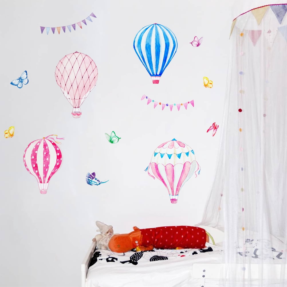 GOOHOCHY Hot Air Balloon Wall Sticker Stickers for Kids Wallpaper ...