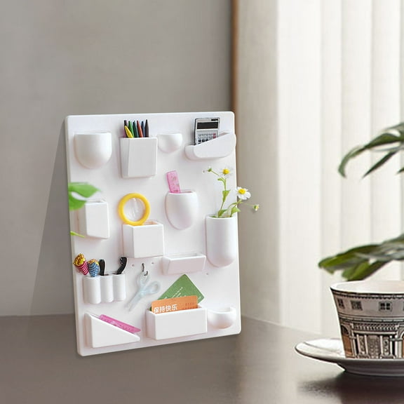 GOOHOCHY House Miniature Accessories Dollhouse Toy Rack Shelf Furniture White