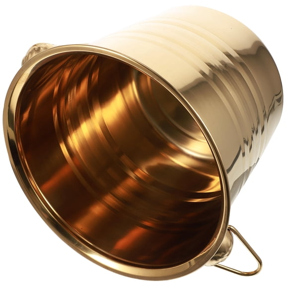 GOOHOCHY  Ice Buckets with Lid Party Wine Bottle Cooler for Drinks Golden Unique