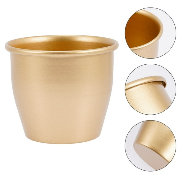 GOOHOCHY Indoor Plant Pots Flowerpot Medium Metallic Colored
