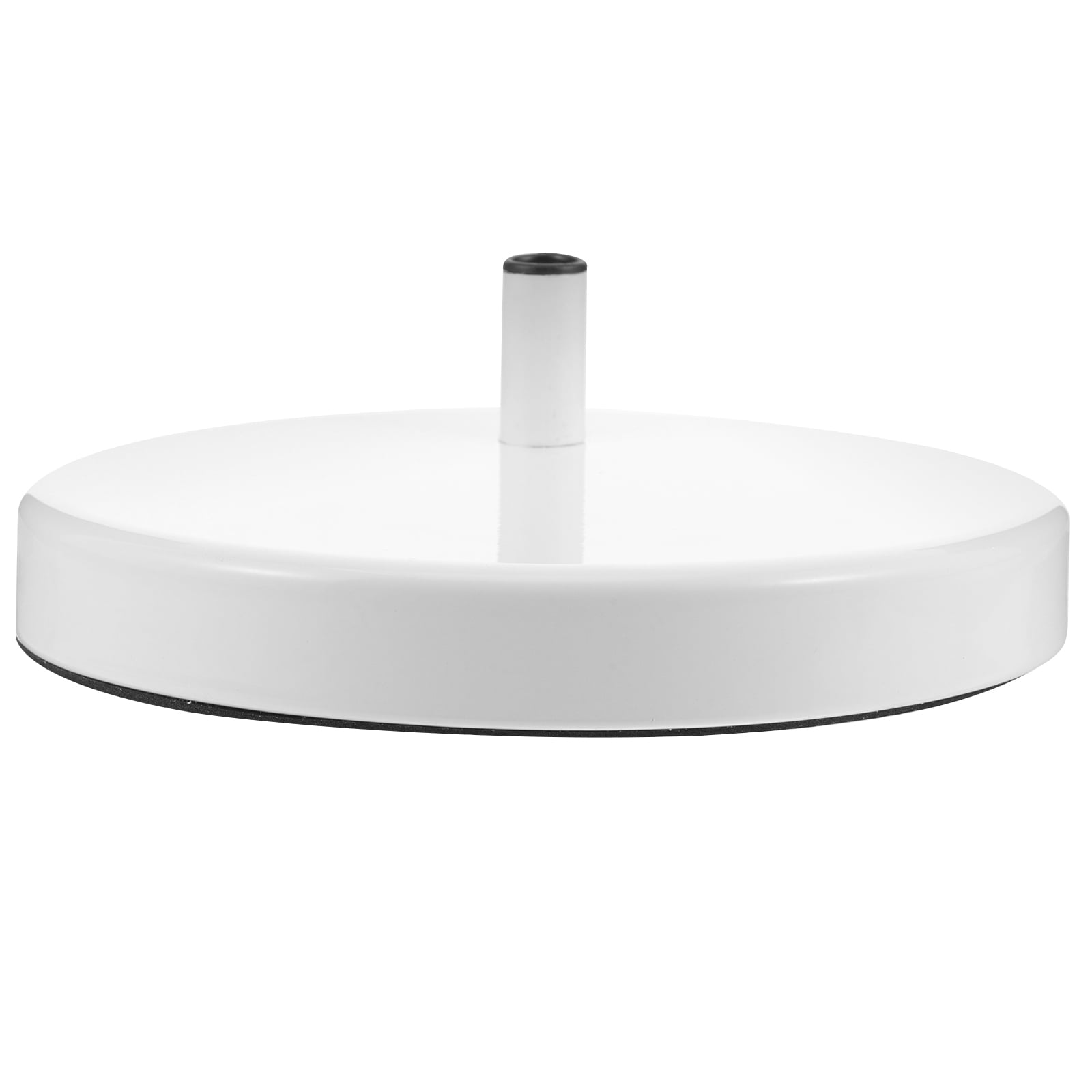 GOOHOCHY  Iron Lamp Base Swing Arm Weighted Table Only Study Work White