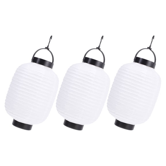 GOOHOCHY Japanese Paper Lanterns for Decor White Foldable Hanging Lanterns with Unique Design 3pcs