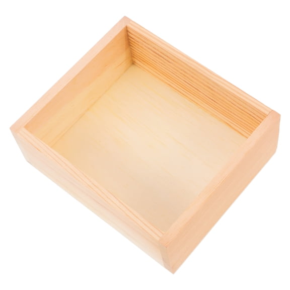 GOOHOCHY Japanese Sake Cup Box in Light Yellow Wood for Home Use with Elegant Design 5x5x5 Inches