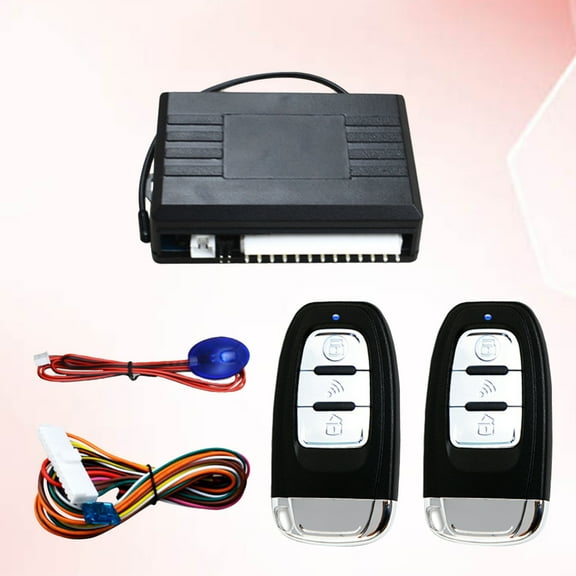 GOOHOCHY Keyless Entry System for Car with Central Locking Kit LED Directional Light and Trunk Release Button Assorted Color ABS