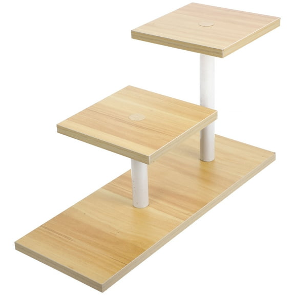 GOOHOCHY Succulent Planter Stand Display Stand Light Walnut Iron 1Pcs