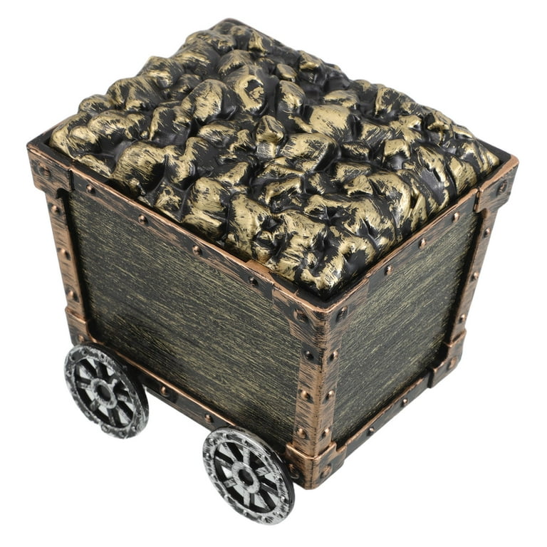GOOHOCHY Kids Mining Cart Toy Treasure Chest Small Storage Plastic