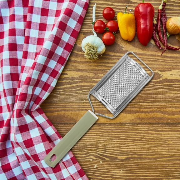 GOOHOCHY Kitchen Cheese Grater Stainless Steel Handheld Vegetable Grater Zester Slicer with PP Handle for Garlic Carrot Cheese for Home Cooking