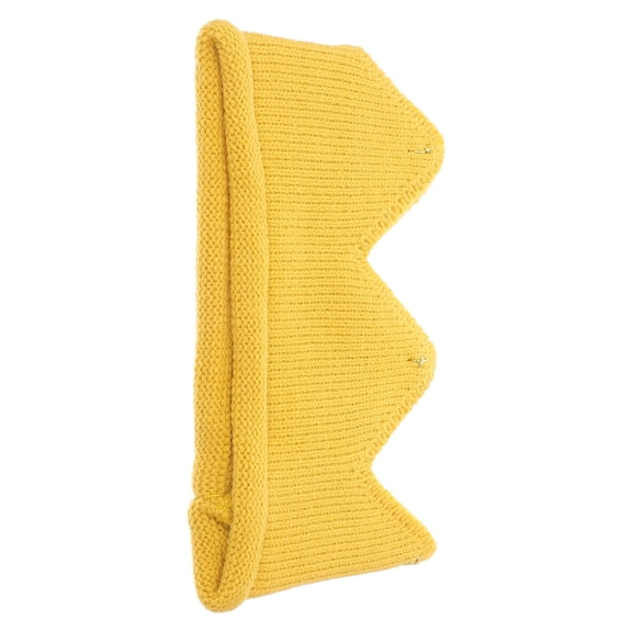 GOOHOCHY Knitted Hat Baby Crown Headbands for Kids Girls Hats Christmas Child Yellow