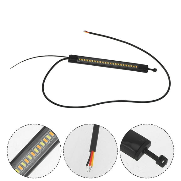 GOOHOCHY LED Motorcycle Turn Signals with HighBrightness for Night Visibility Black Silicone LED Lights