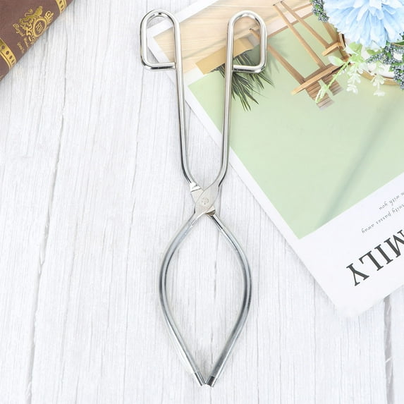GOOHOCHY Lab Semicircle Tongs Steel for School/home/kitchen Use