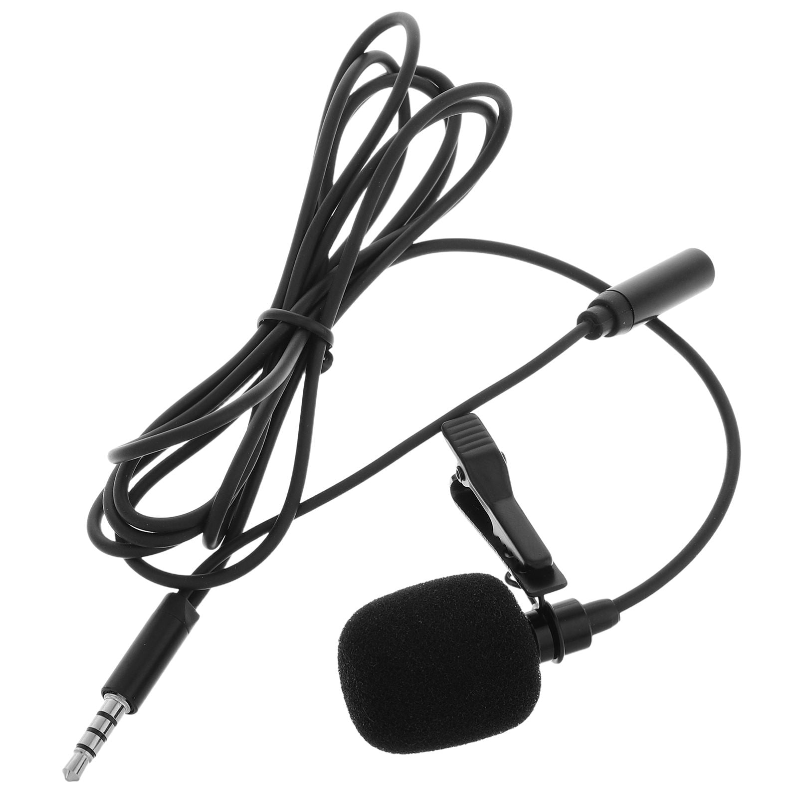 GOOHOCHY Lapel Microphone For Smartphones Mini Clip On Mic Portable Lavalier Mic For Teaching Phone Mic Microphone For Sports