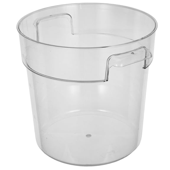 GOOHOCHY Large Clear Water Bucket with Handle, Multi-Purpose Storage Pail for Home Cleaning and Organizing Supplies