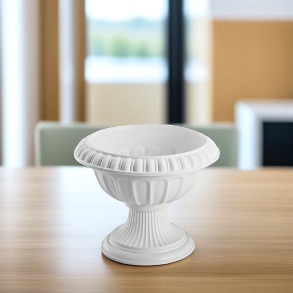 GOOHOCHY Deck Flower Pot White 1Pack 9.8X9.8X7.9In