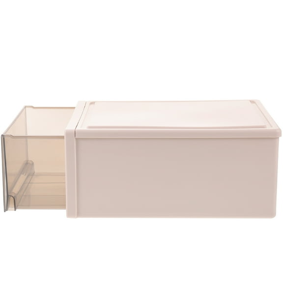 GOOHOCHY Large Organizers Clothes Storage Box Easy to Move Storage Box 30.7X24.5CM Brown