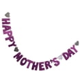thumbnail image 1 of GOOHOCHY  Latte Flowers for Mother's Day Mothers Decorations Hanging Banner Happy Garlands Rosy, 1 of 7