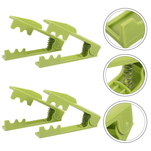 GOOHOCHY Leaf Remover Tool for Gardening Made of Plastic Green Color Ensures Long Service Life