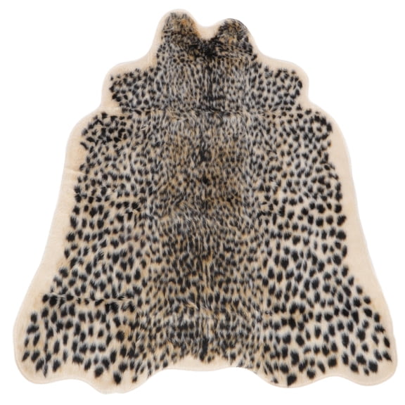 GOOHOCHY Leopard Print Area Rug Soft Plush Carpet Modern Style Floor Mat for Living Room Bedroom