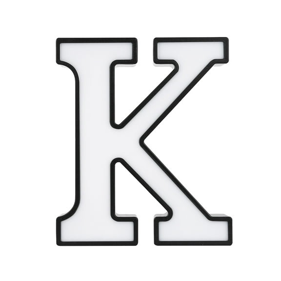 GOOHOCHY Letters K Night Light Sleepover Banner Wall Decor Lamp Baby White