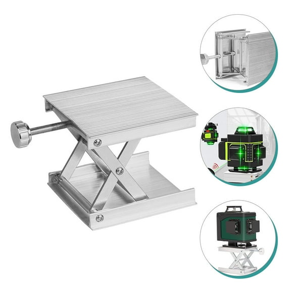 GOOHOCHY Lifts Aluminum Alloy Lifting Platform Easy to Install Lifting Stand 9X9CM Silver