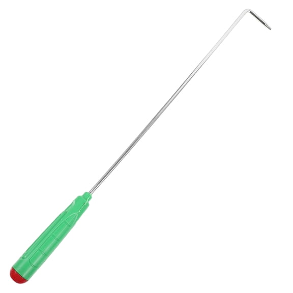 GOOHOCHY Light Green Metal Fire Poker for Outdoor and Indoor Fire Pit with Portable Convenient Design