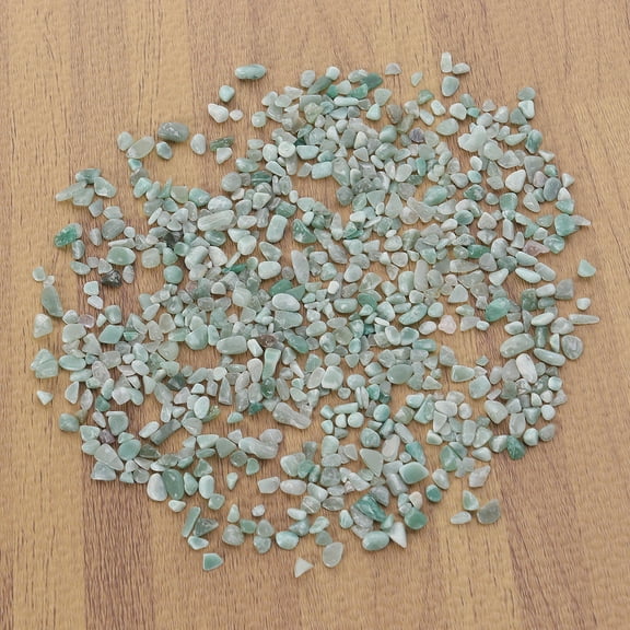 GOOHOCHY Light Green Polished Decorative Stones for Aquarium Decoration 100g