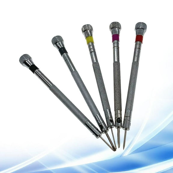 GOOHOCHY Light Grey Alloy Steel Phone Screwdriver Repair Tool Kit for Mobile Devices and Electronics 7 Piece Set