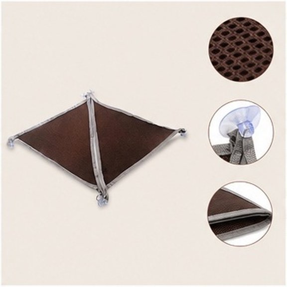 GOOHOCHY Lightweight Brown Reptile Bed Cushion Hanging Hammock for Small Pets Indoor Use