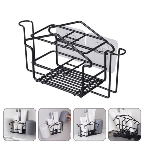 GOOHOCHY Wall-Mounted Bathroom Storage Shelf, Space-Saving Lightweight Rack for Organizing Toiletries and Daily Essentials