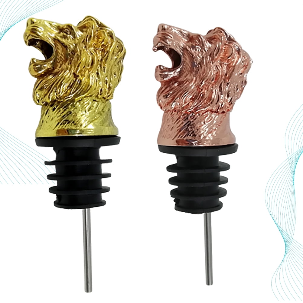 Lion Head Wine Pourer, Animal Bottle Pourer And Liquor