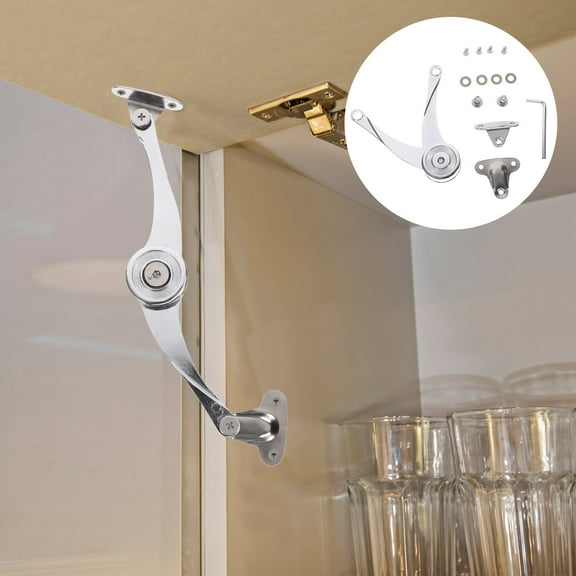 GOOHOCHY Loft Hatch Hinges Hinges for Cabinet Doors Automatic Closing Hinge 21X4.5cm