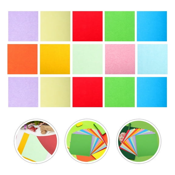 GOOHOCHY MLINS 100 Sheets Construction Paper Assorted Colors Bulk DIY Colored Cardstock for Children