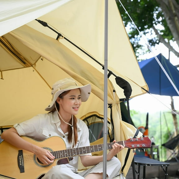 GOOHOCHY MLINS 2 Sets Outdoor Tool Iron Canopy Poles Tent Poles for Tarp Tent Accessory Portable Tent Pole Canopy Accessory Tarp Fabric Holding Pole