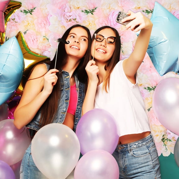 GOOHOCHY MLINS 6 Pcs Floral Wall Decor Faux Flowers Panels Simulation Flower Decoration for Wedding Backdrop and Baby Shower Ornament