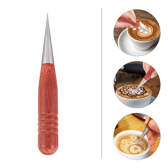 Mobutofu Coffee Drawing Tool Rod Shaped Slim Red 1Pack 5.1X0.8X0.8In