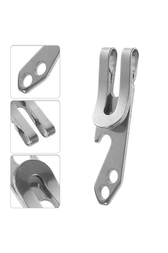 Magnetic Bottle Opener Camping Tool Bottle Opener Keychain Silver