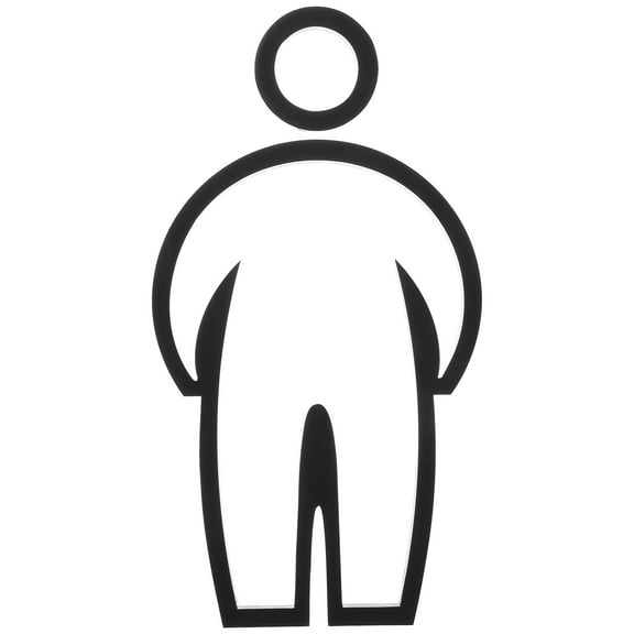 GOOHOCHY Male Toilet Sign Restroom Identification Marker Decorative Washroom Sign