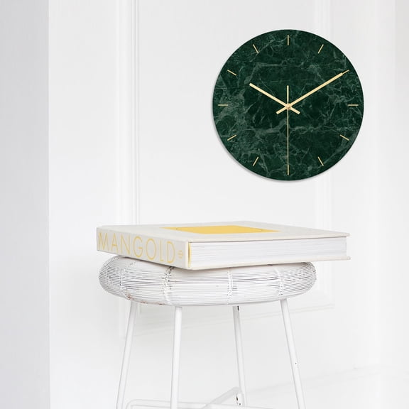GOOHOCHY  Marble Face Clock Wall Modern Gift for Friends and Family