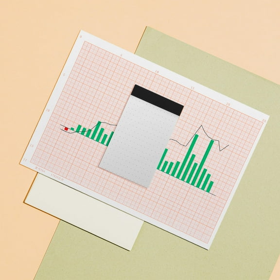 GOOHOCHY Masteelf 5pcs Mini Grid Paper Graph Self Stick Paper Pad Dotted Notepad for Architects Teachers Art Journals Office Home Supplies