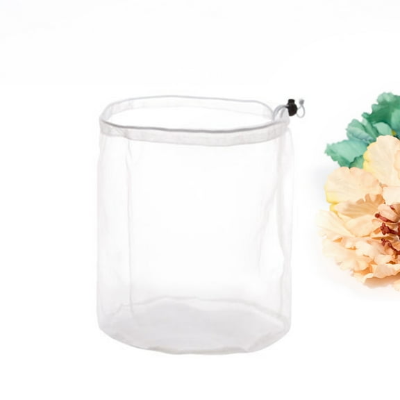 GOOHOCHY Mesh Bag Clothes Drawstring Bag Ventilated Washable Reusable Stuff Sack Laundry Gym Clothes Swimming Camping Diving Travel Large Size